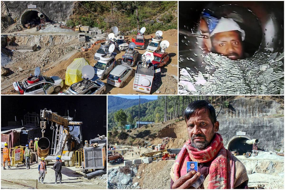 Silkyara Tunnel: Efforts are on to save trapped workers – PHOTOS