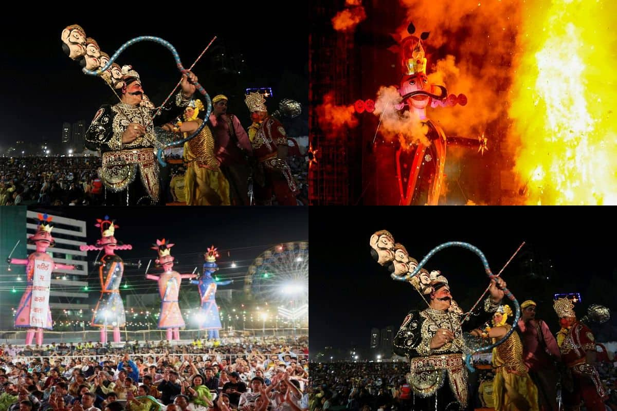 Dussehra 2023: India celebrates Vijayadashami with full fervour, here’s a glimpse of Ravan Dahan across India – See pics